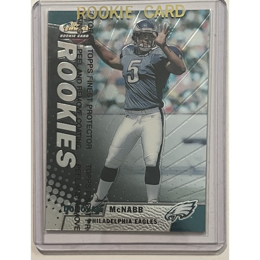 DONOVAN McNABB 1999 FINEST REFRACTOR W/ Coating ROOKIE RC Eagles - CLEAN! MINT!